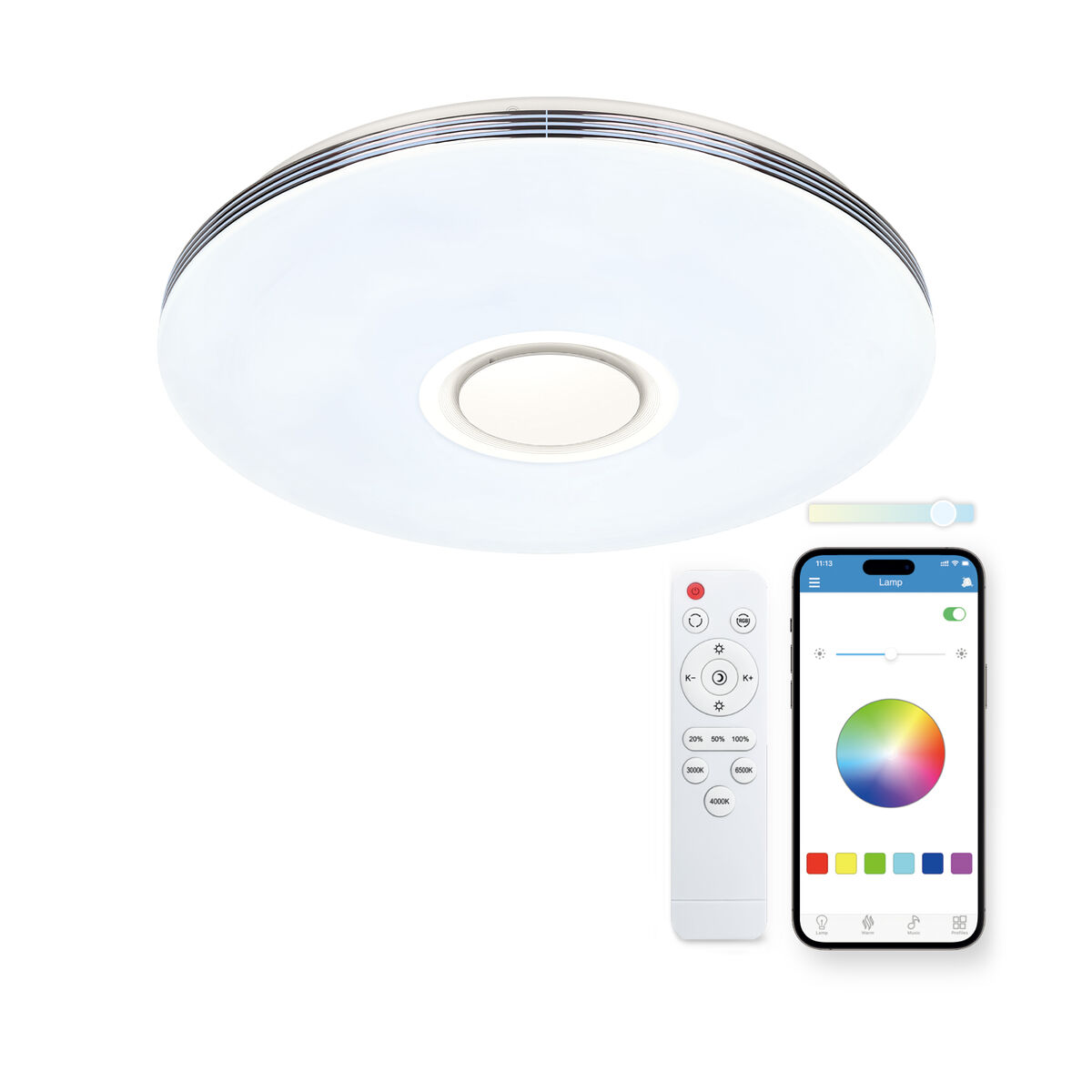 Infälld taklampa med LED KSIX Aura Vit F 5 W (Renoverade A) - 2