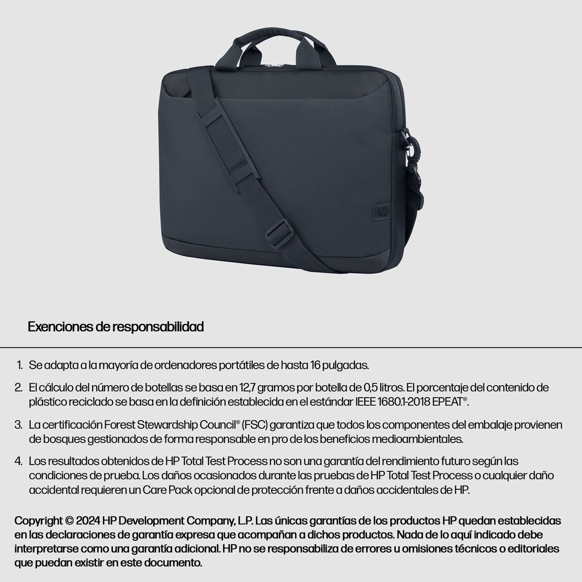 Laptopväska HP A08JTAA Grå - 8
