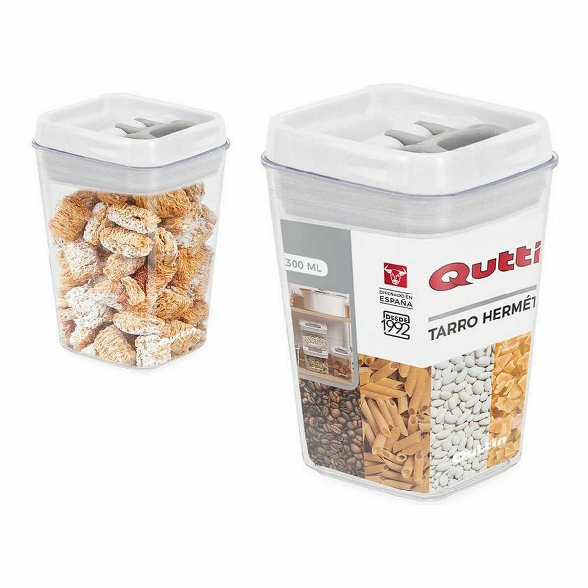 Burk Quttin Hermetisk 2,3 L 12,8 x 23 cm (12 antal) (2300 ml) - 5