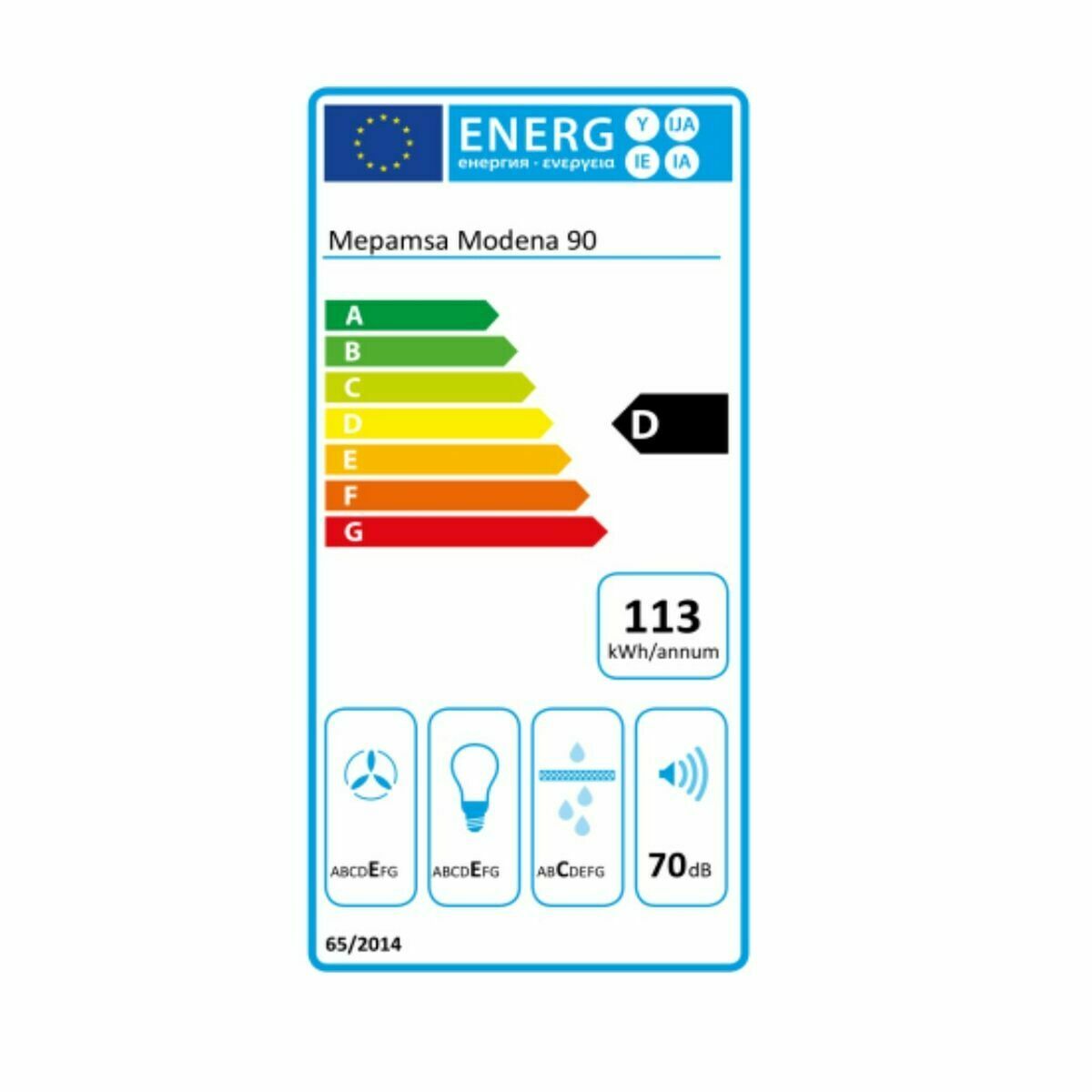 Konventionell fläkt Mepamsa Modena 90 cm - 4