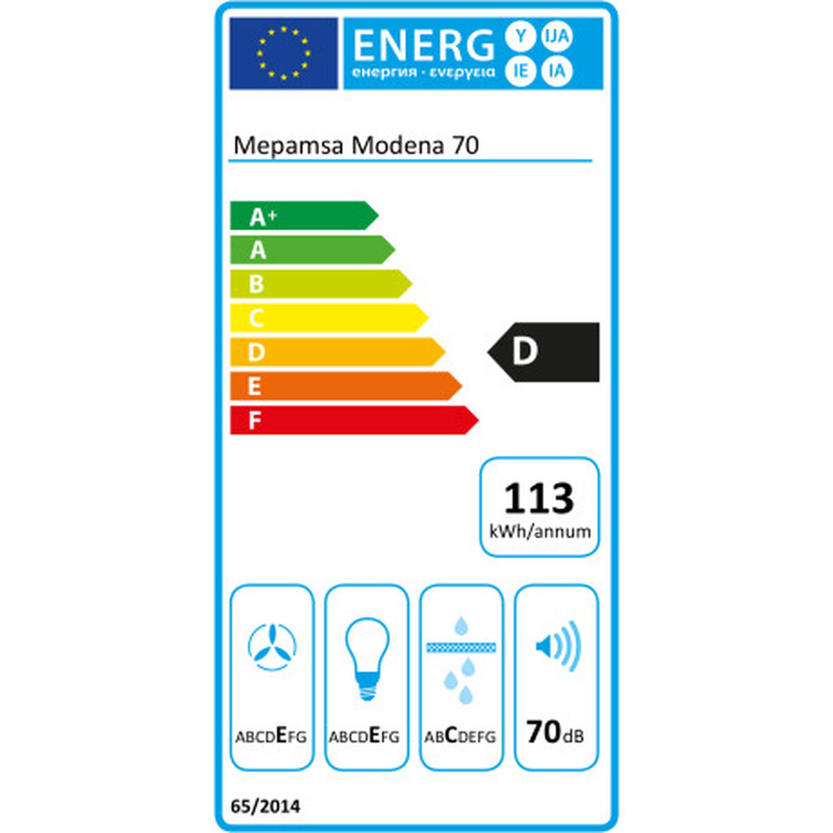 Konventionell fläkt Mepamsa Modena 70 cm - 2