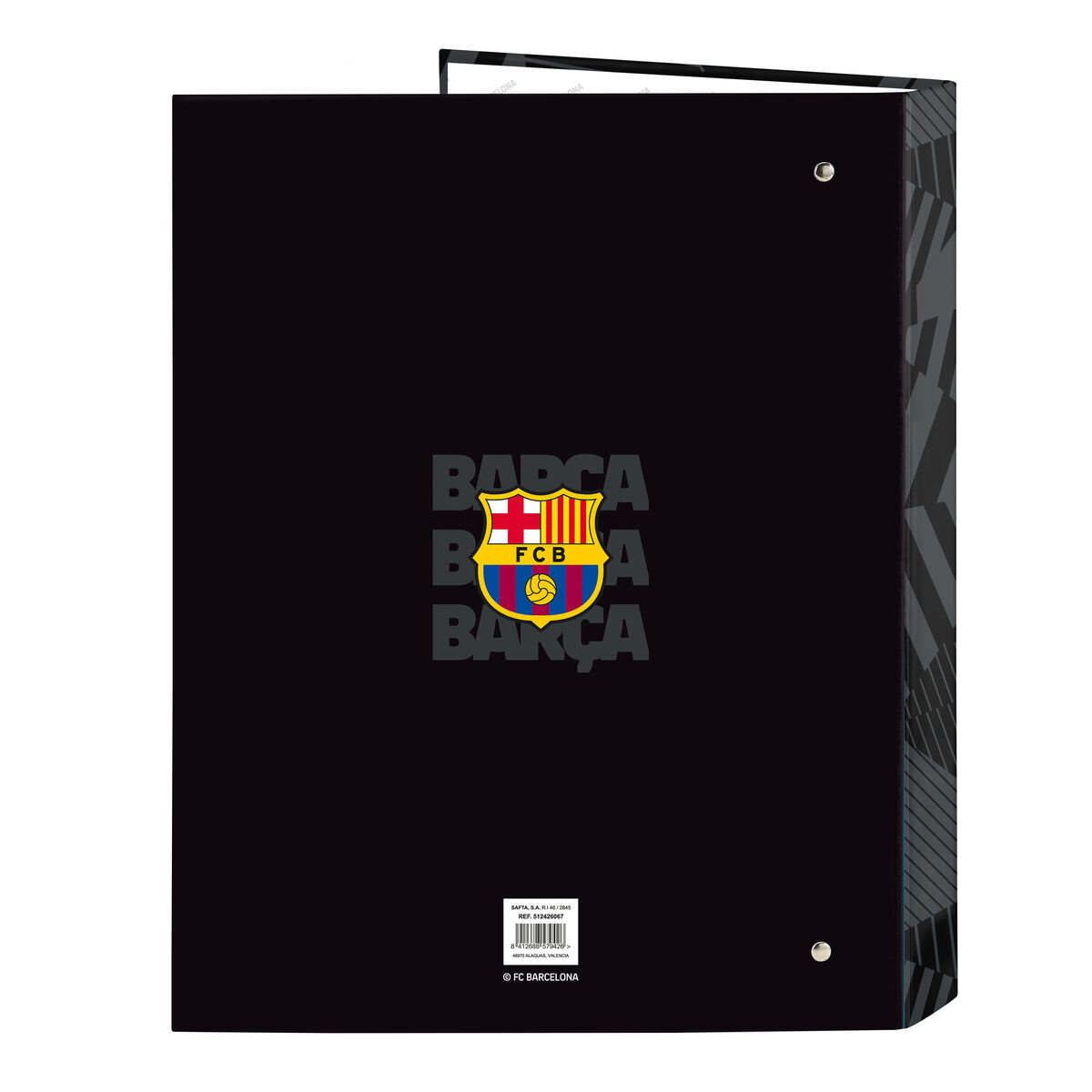 Ringpärm F.C. Barcelona Black Svart A4 26.5 x 33 x 4 cm - 2