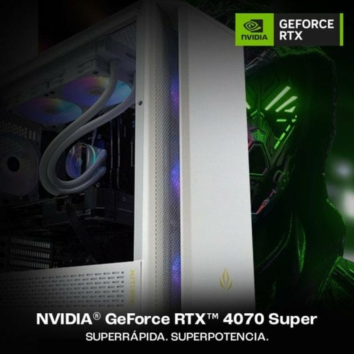 Bordsdator PcCom 32 GB RAM 2 TB SSD Nvidia Geforce RTX 4070 - 6