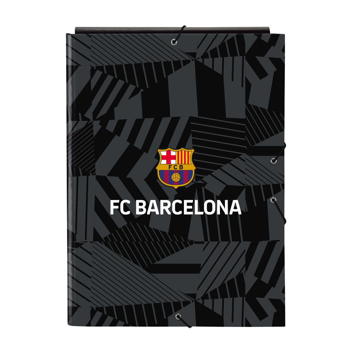 Ringpärm F.C. Barcelona Black Svart A4 26 x 33.5 x 2.5 cm