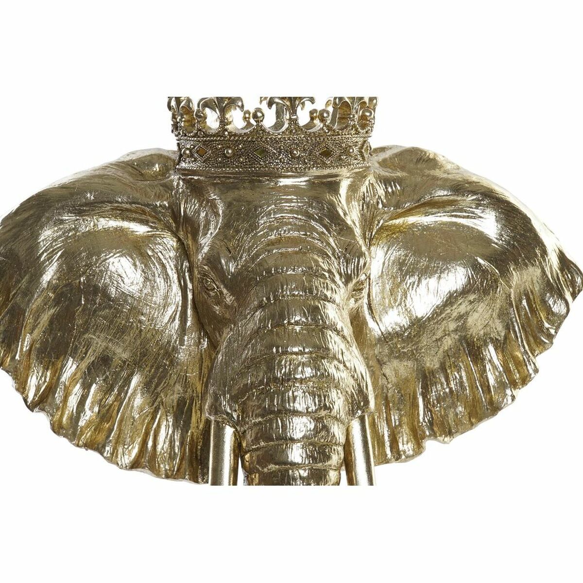 Prydnadsfigur DKD Home Decor Gyllene Elefant Kolonial 49 x 26,5 x 57 cm - 5
