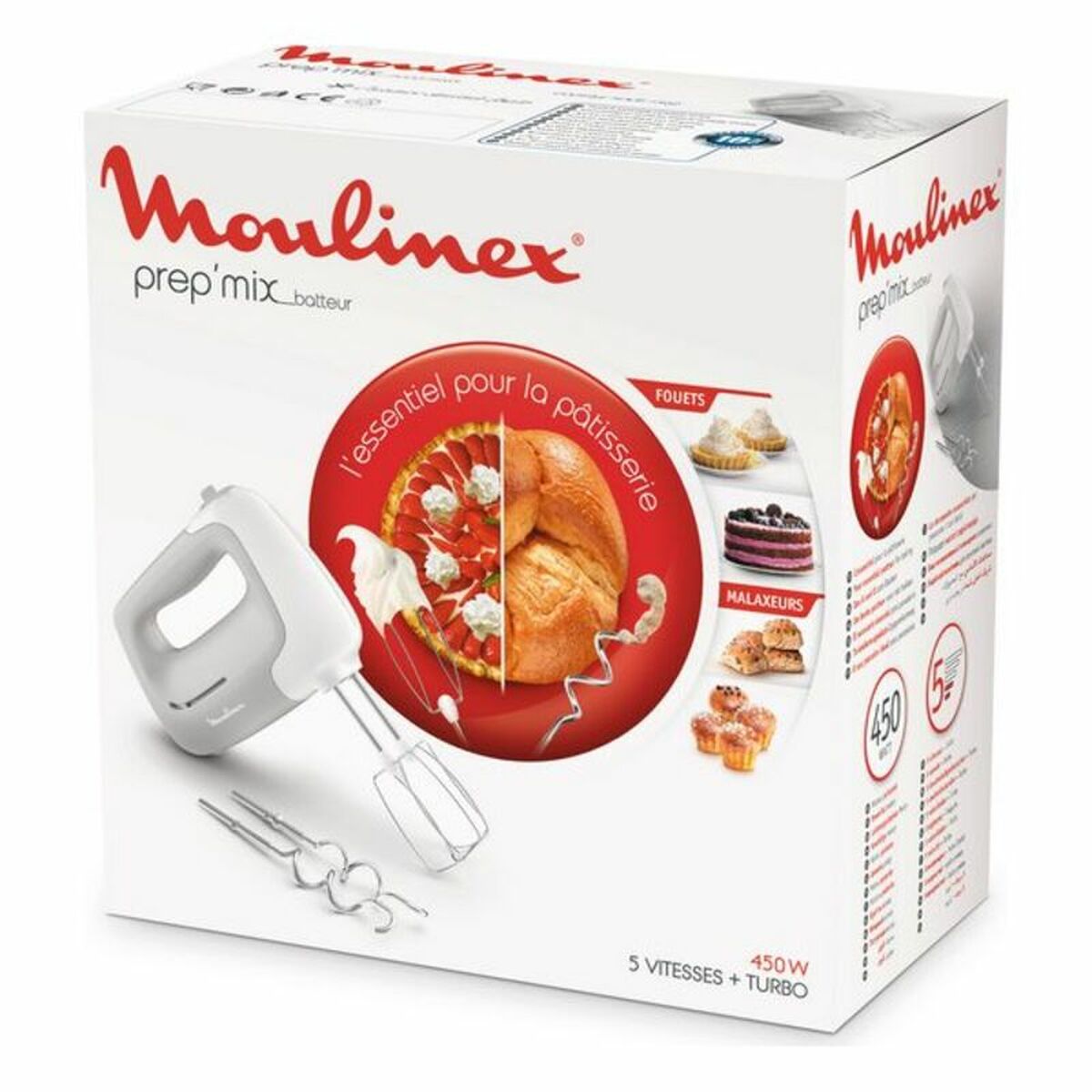 Blender-Mixer Moulinex HM450B Grå 450 W 450W - 4