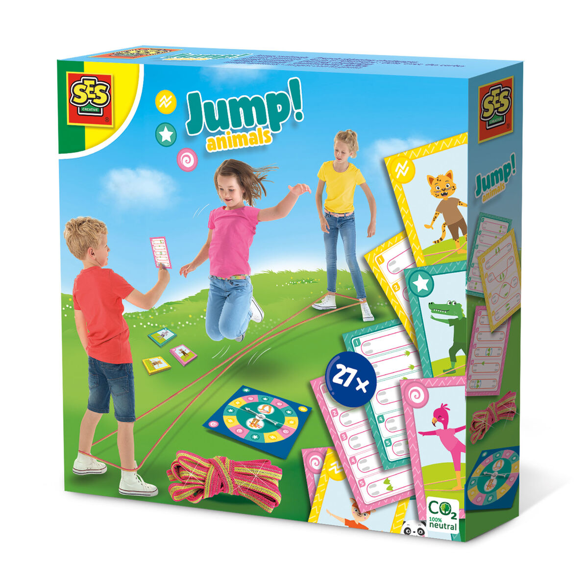 Skicklighetsspel SES Creative Jump! Animals - 5