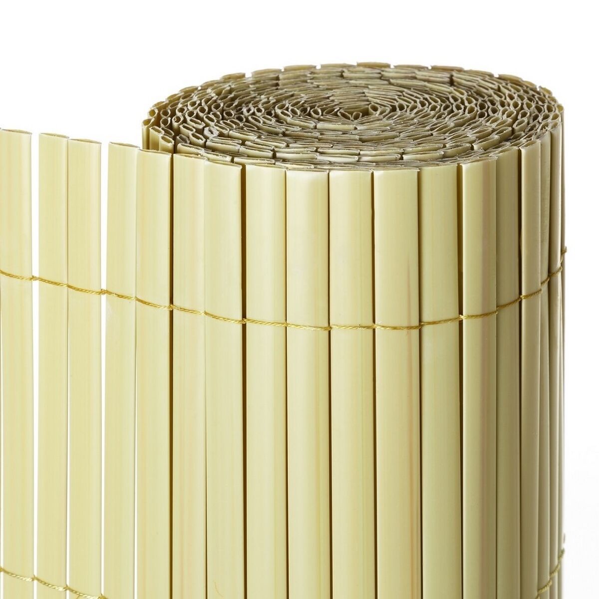 Trädgårdsstaket Beige PVC 1 x 300 x 100 cm - 2