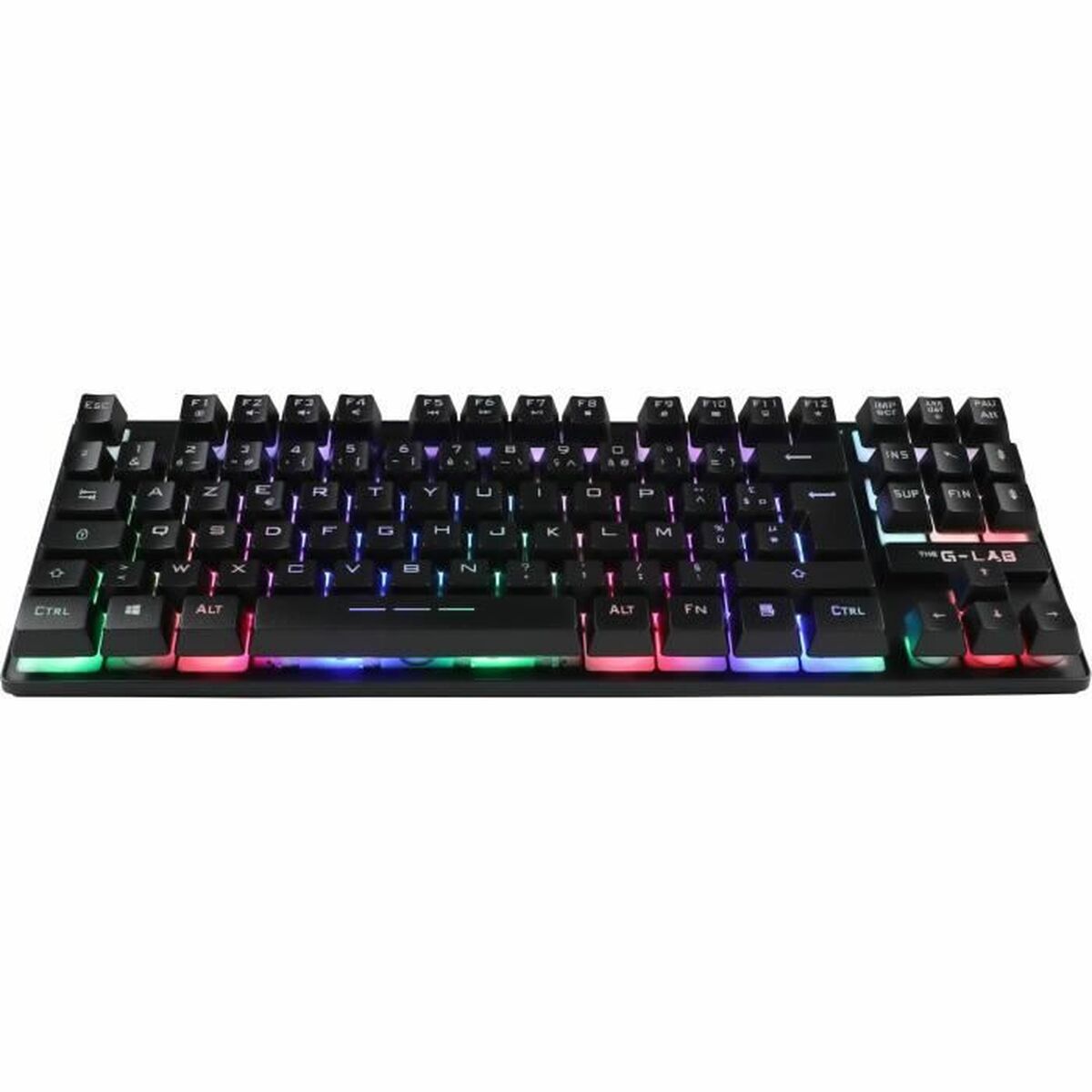 Gaming Tangentbord/ OR: Speltangentbord The G-Lab KEYZ CAESIUM TKL WIRELESS Svart AZERTY - 2