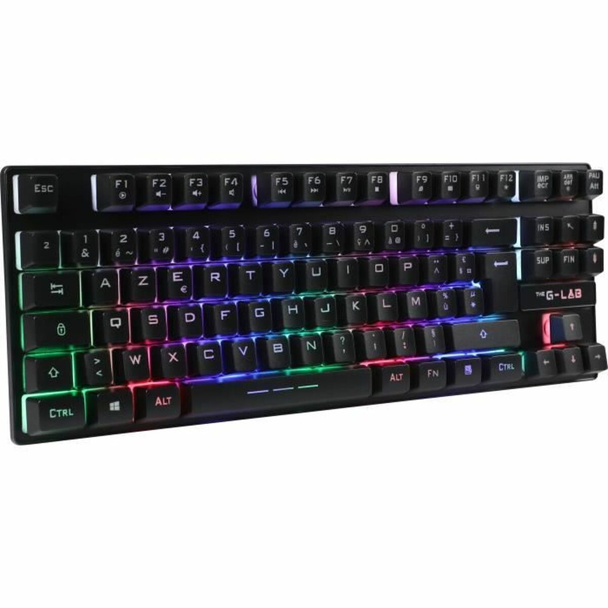 Gaming Tangentbord/ OR: Speltangentbord The G-Lab KEYZ CAESIUM TKL WIRELESS Svart AZERTY - 4