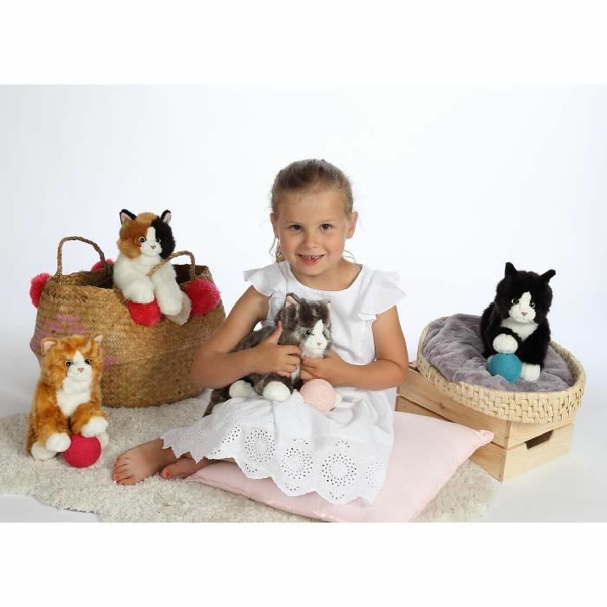 Mjukisleksak Gipsy Katt Svart/Vit - 3
