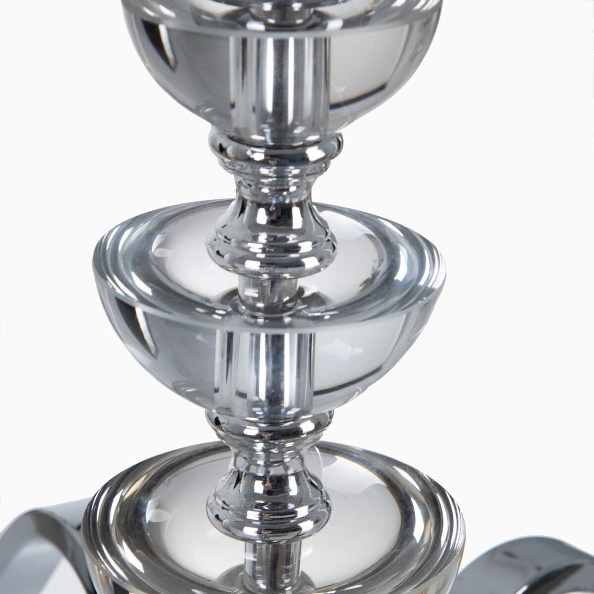 Taklampa 63,5 x 60,5 x 91 cm Glas Metall Silver - 5