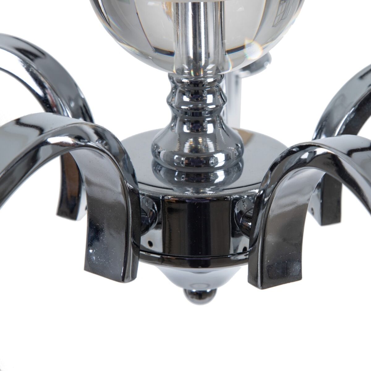Taklampa 63,5 x 60,5 x 91 cm Glas Metall Silver - 6