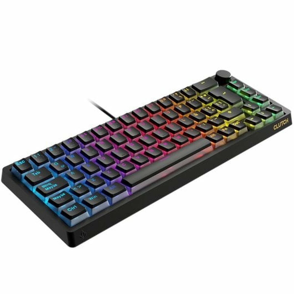Gaming Tangentbord/ OR: Speltangentbord Forgeon Clutch Svart Qwerty Spanska - 3