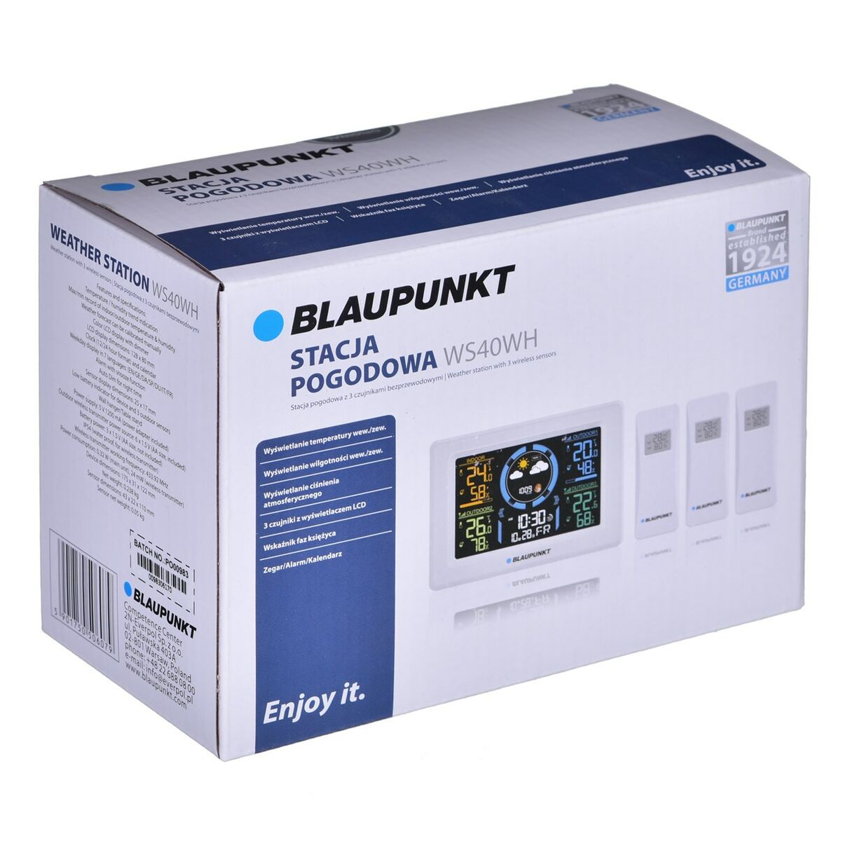 Multifunktionell väderstation Blaupunkt WS40WH Vit - 3