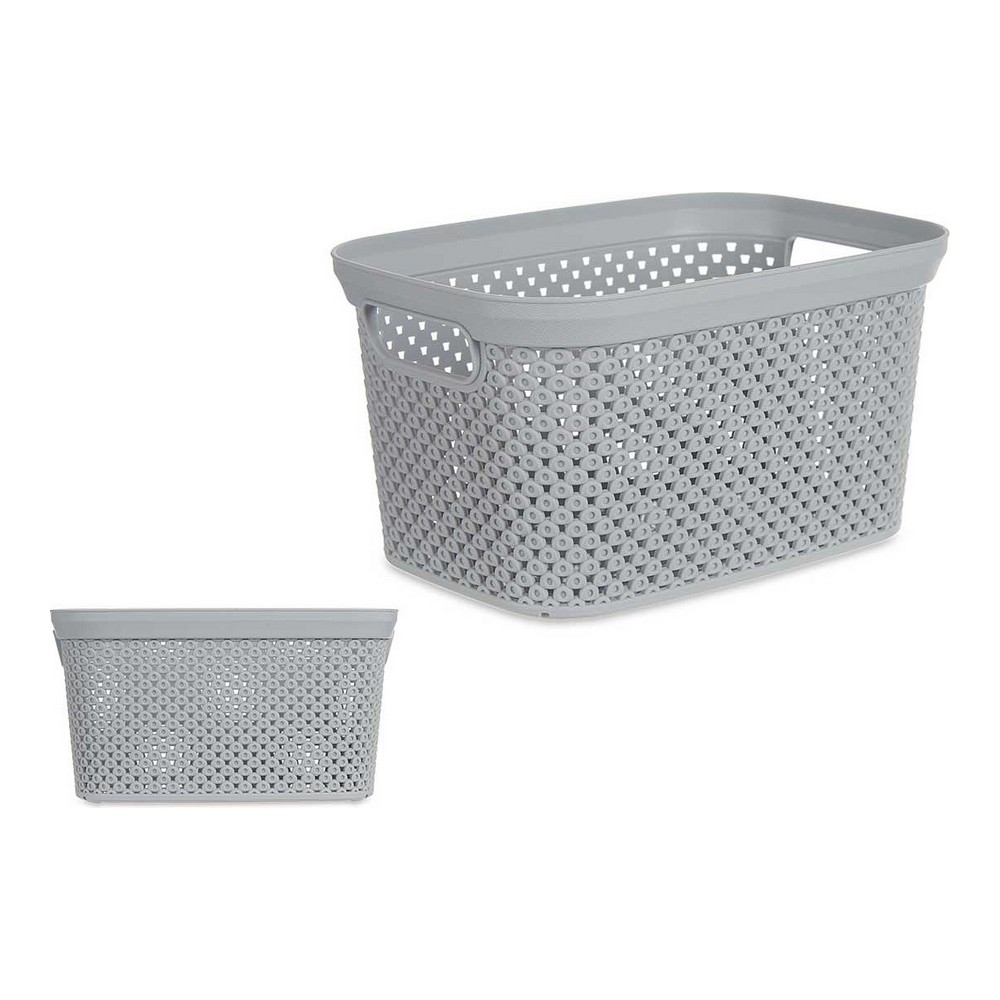 Korg Kipit Grå Plast 3 L 16,5 x 12,5 x 23 cm - 3
