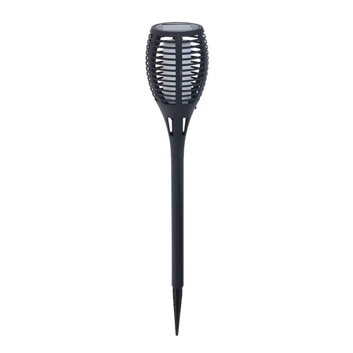 Solcellsdriven trädgårdspinne Progarden Svart polypropen Ø 10 x 58 cm Sol Eldslågeeffekt