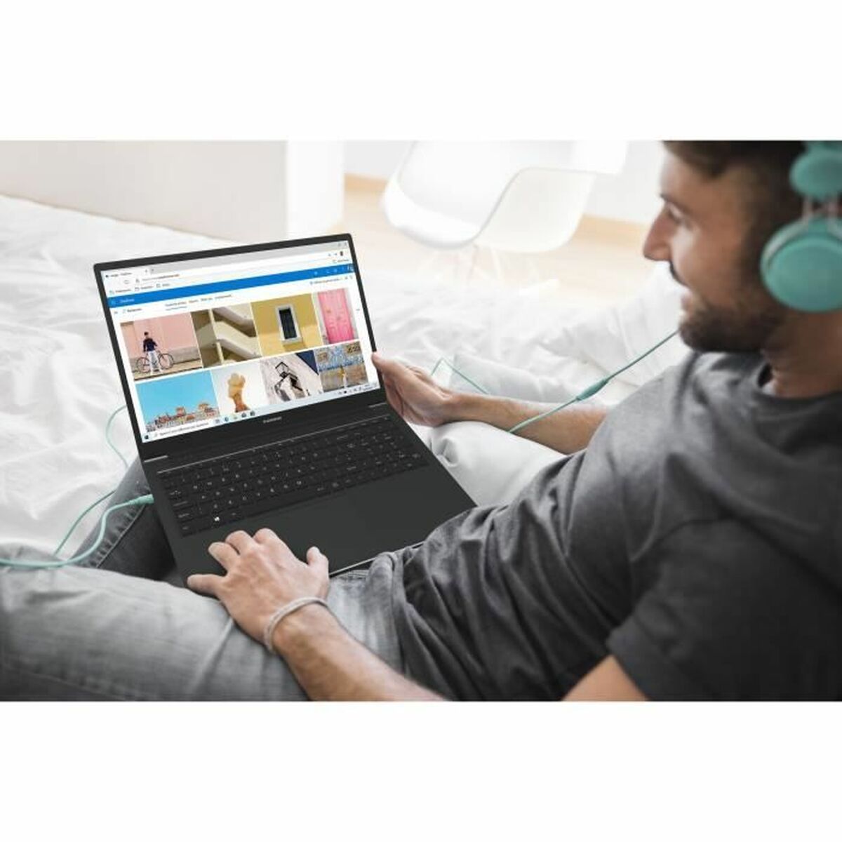 Bärbar dator Thomson Neo 17 17,3" Intel Core i3-1000G4 16 GB RAM 512 GB SSD Azerty Franska Svart - 5