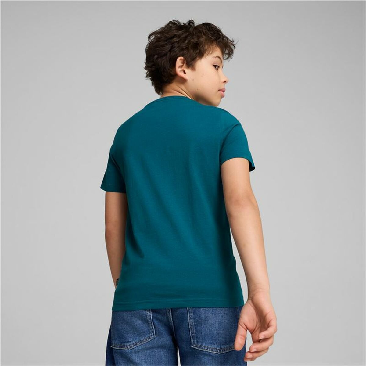 Barn T-shirt med kortärm Puma Ess+ Mid 90S Graphic Blå - 4