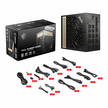 Strömtillförsel MSI MEG AI1300P PCIE5 ATX 1300 W 80 Plus Gold