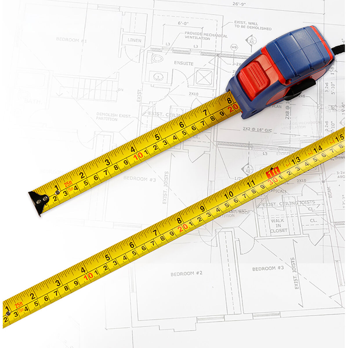 Flexometer Workpro 25 mm 7,5 mm - 4