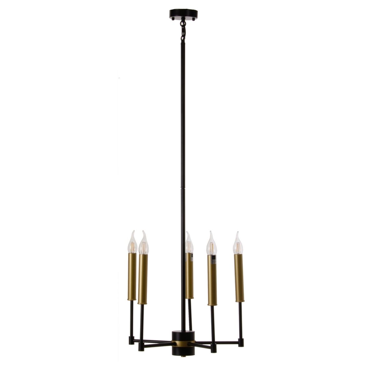 Taklampa 40,5 x 43 x 33 cm Svart Gyllene Metall