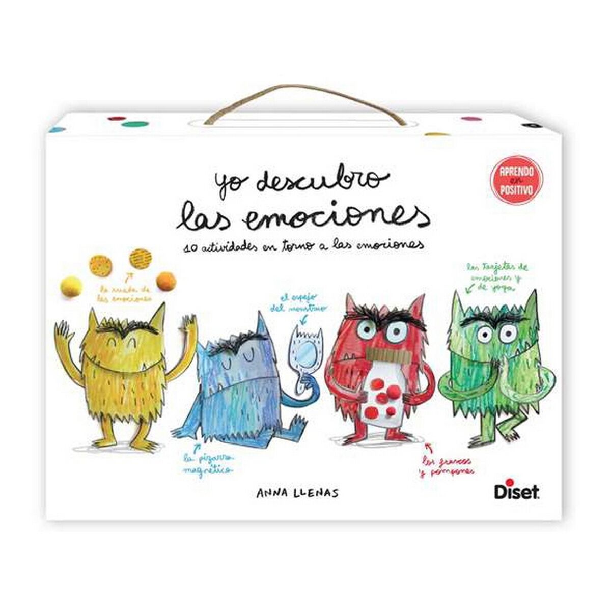 Pedagogiskt spel för små barn Diset Yo descubro las emociones 168 Delar - 6