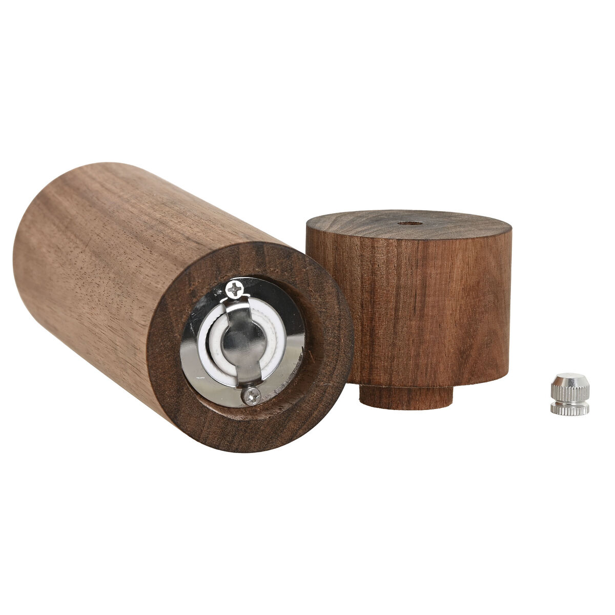 Pepparkvarn Home ESPRIT Naturell Aluminium Akaciaträ 6 x 6 x 21,5 cm - 3