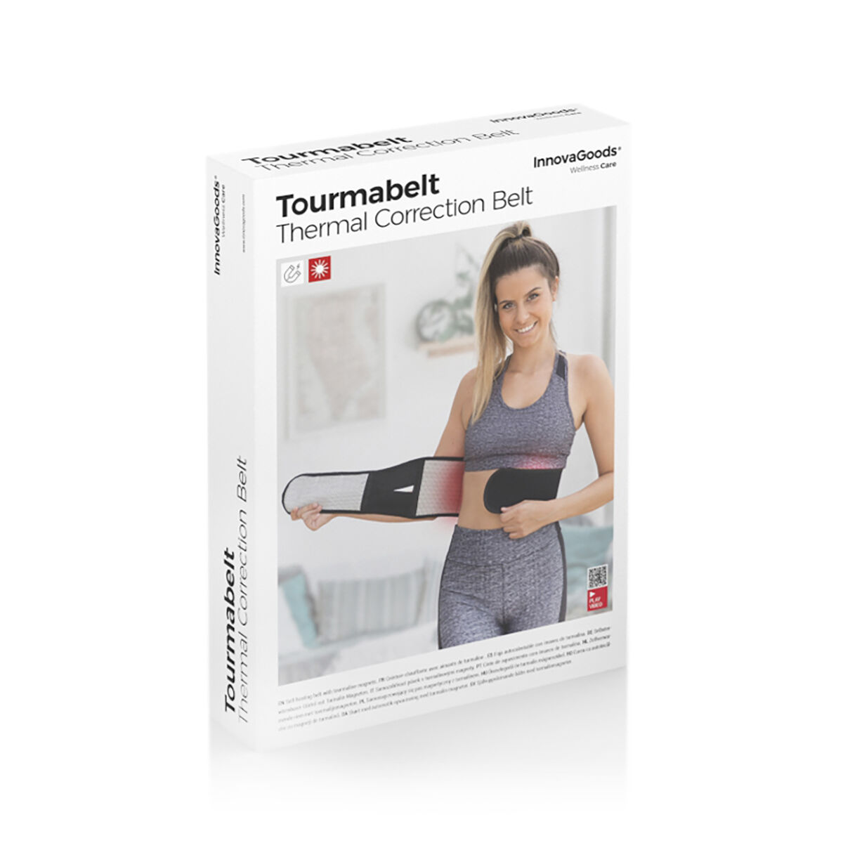 Hållningskorrigerande värmebälte med turmalinmagneter Tourmabelt InnovaGoods - 15