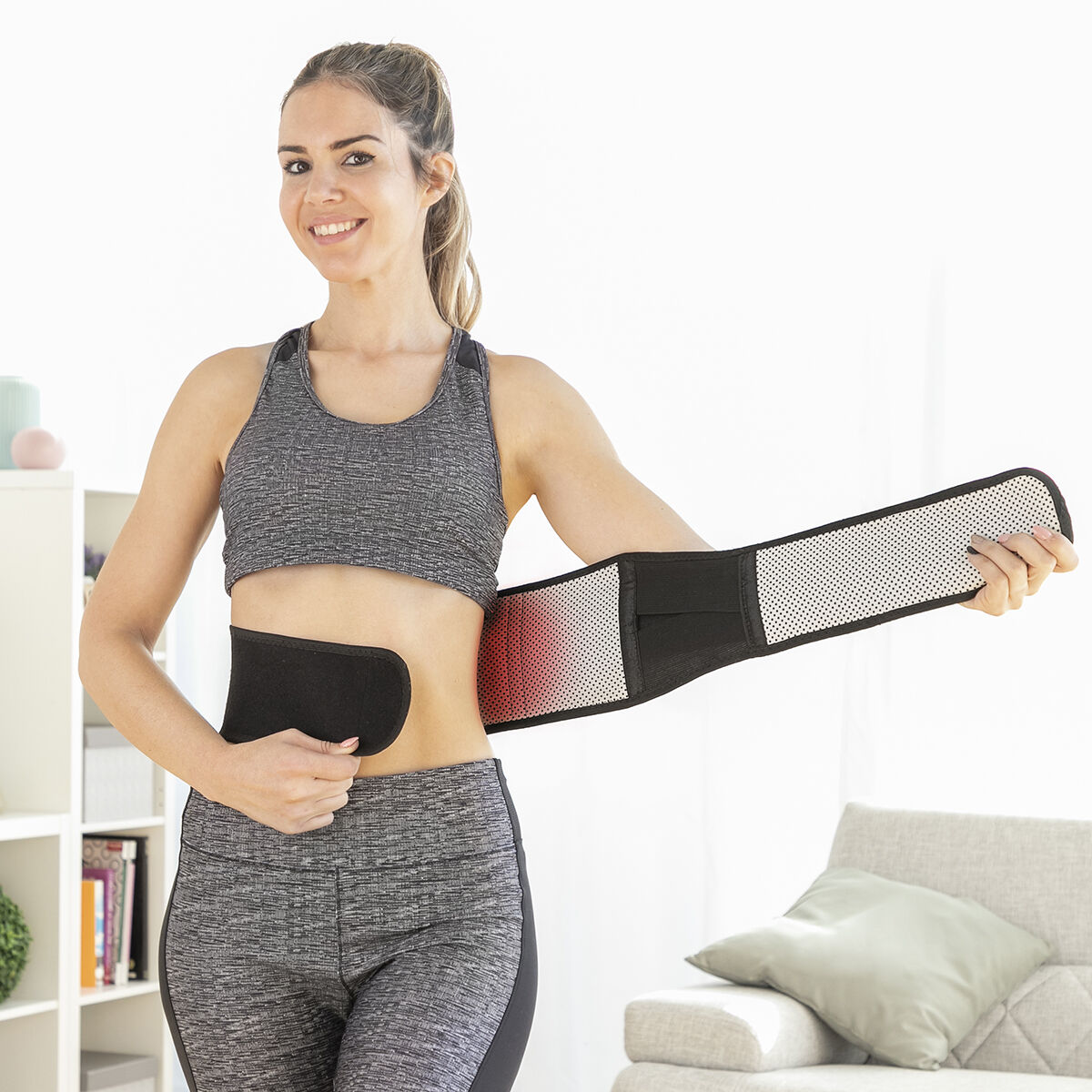 Hållningskorrigerande värmebälte med turmalinmagneter Tourmabelt InnovaGoods - 22
