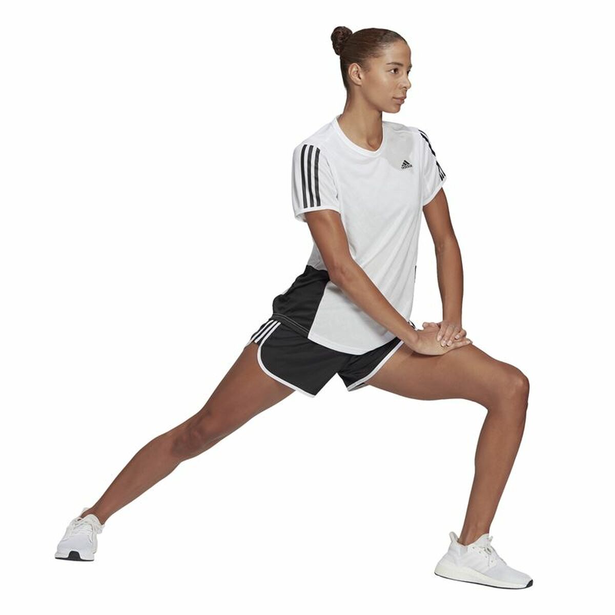 Sportshorts för kvinnor Adidas Marathon 20 Svart 4" - 2