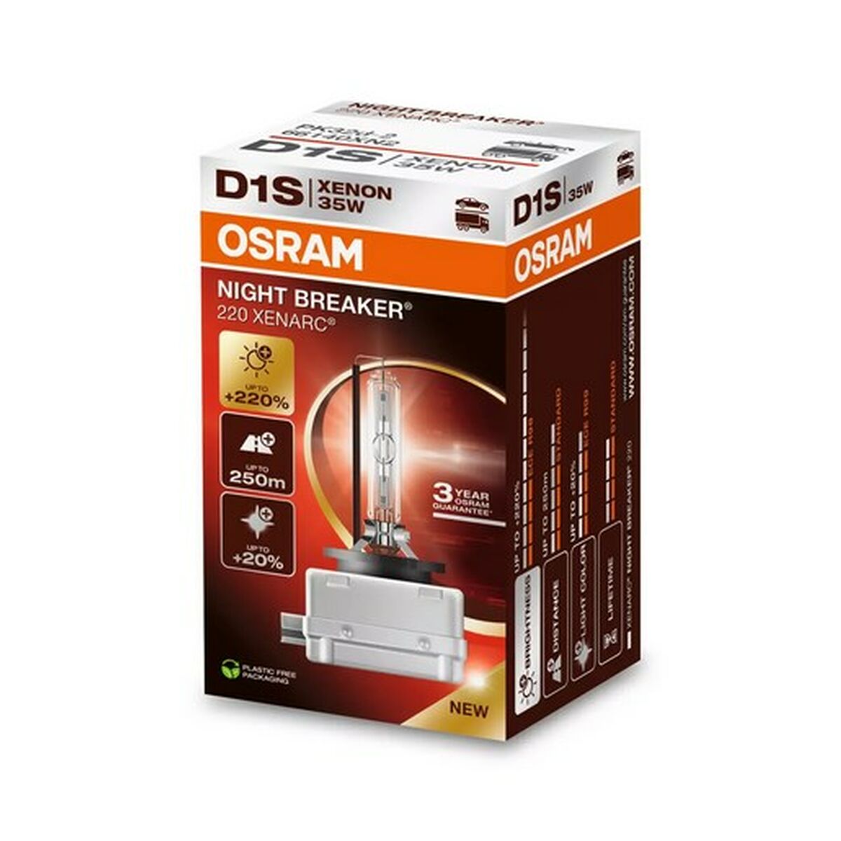 Glödlampa för bil Osram NIGHT BREAKER 220 35 W (2 antal) - 2