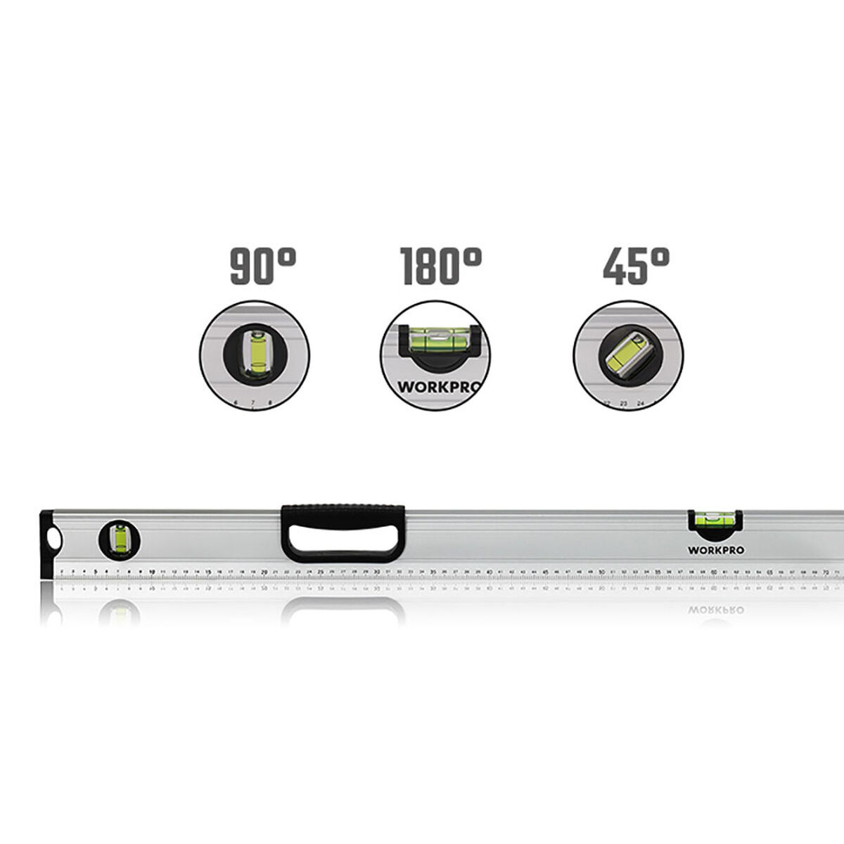 Vattenpass Workpro Aluminium 100 cm - 3