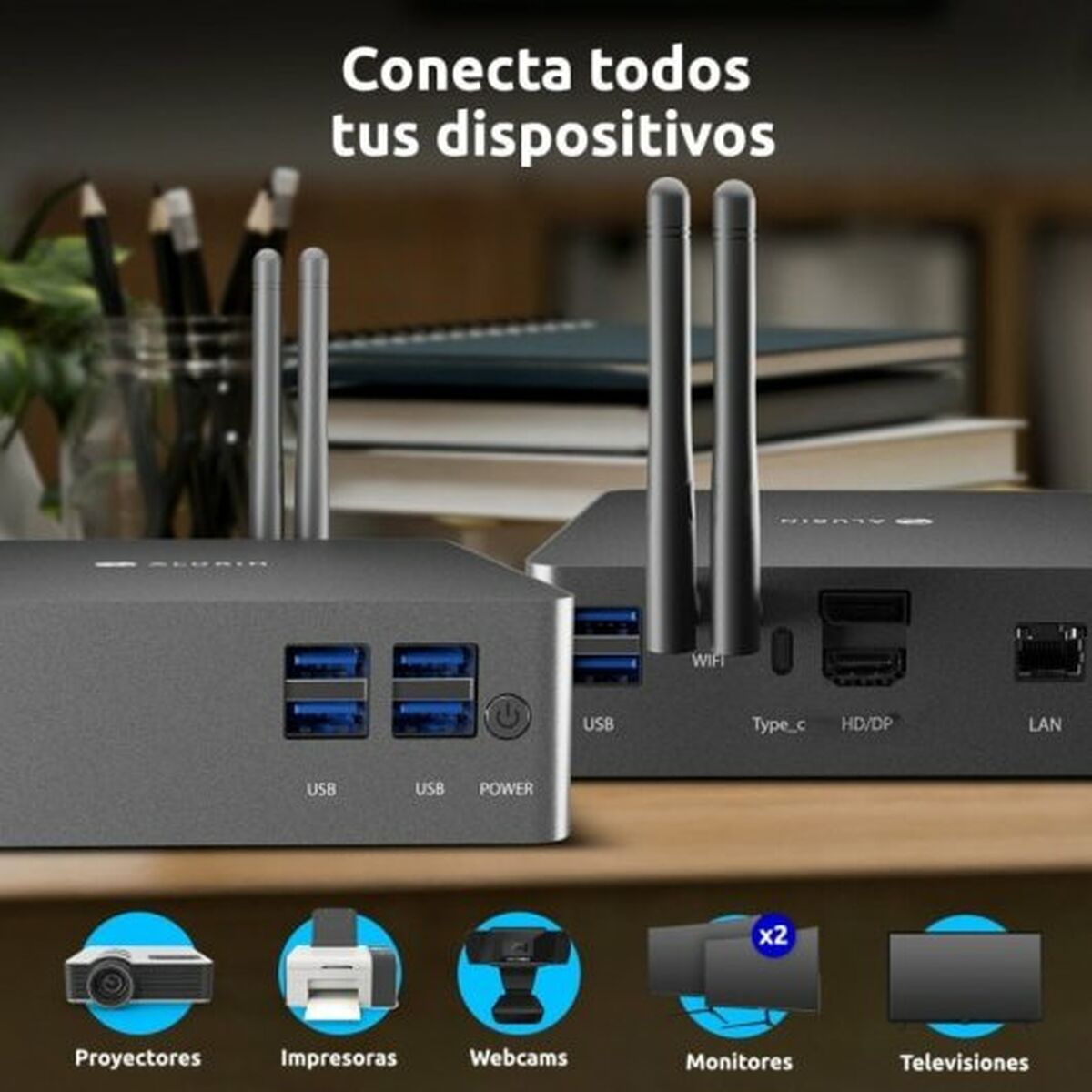 Mini PC Alurin ALURINMNIPC-21WP 8 GB RAM 500 GB SSD - 7