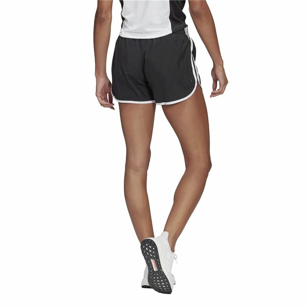 Sportshorts för kvinnor Adidas Marathon 20 Svart 4" - 4