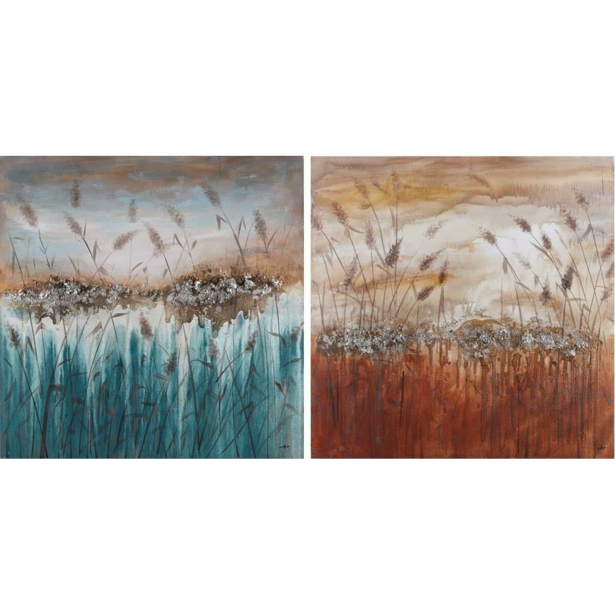 Kanvas DKD Home Decor Furu Kanvas 100 x 3,5 x 100 cm - 2