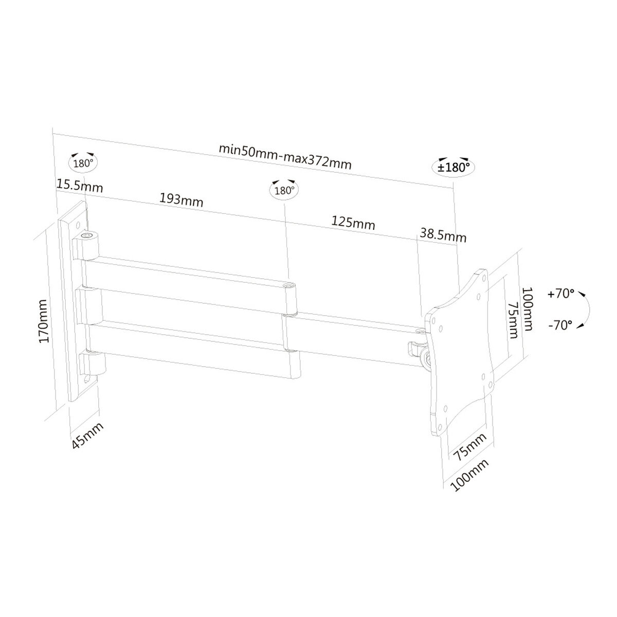 TV-fäste Neomounts FPMA-W830 10" 27" 12 kg - 3