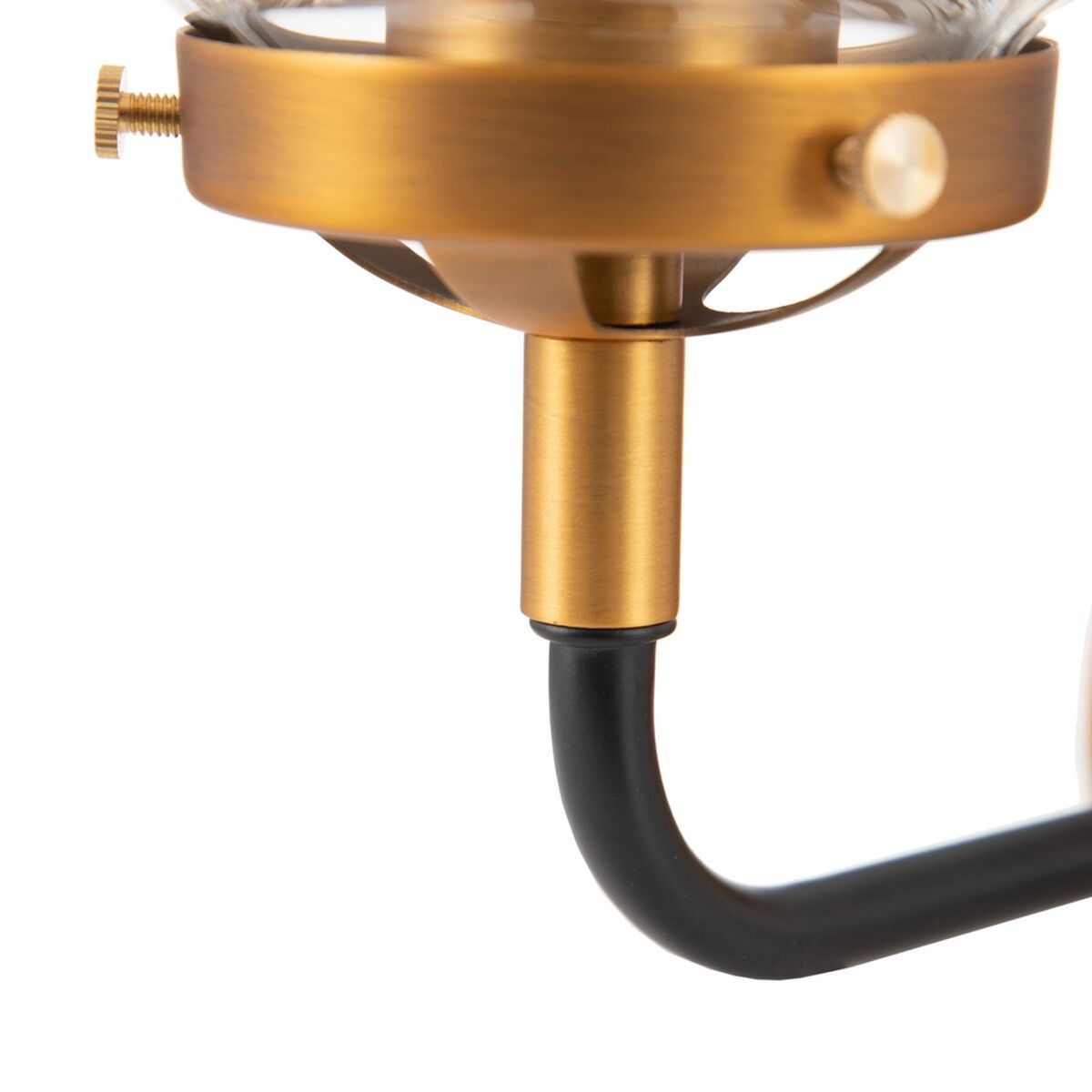 Vägglampa 33 x 23,5 x 32,5 cm Glas Gyllene Metall - 3