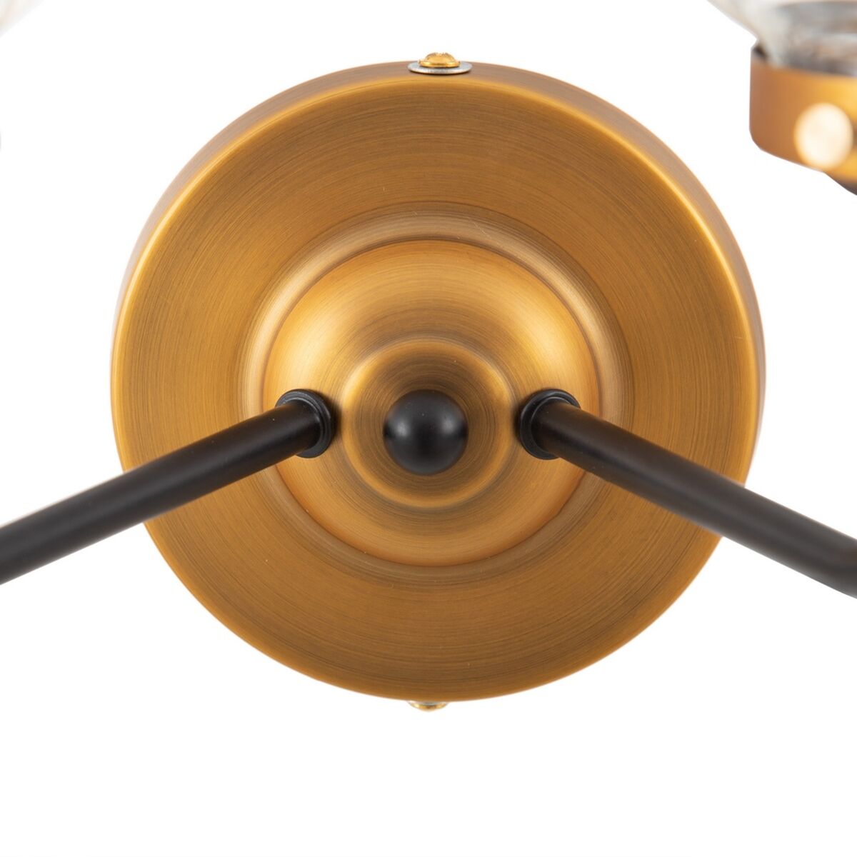 Vägglampa 33 x 23,5 x 32,5 cm Glas Gyllene Metall - 2