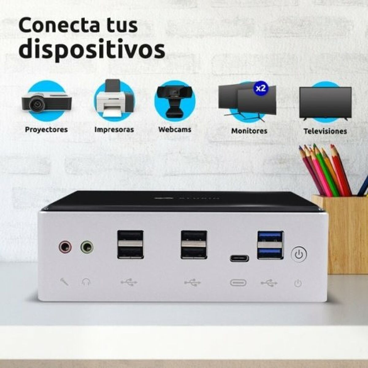 Mini PC Alurin ALURINMNIPC-4WP Intel© Core™ i5-10210U 16 GB RAM 500 GB SSD - 4