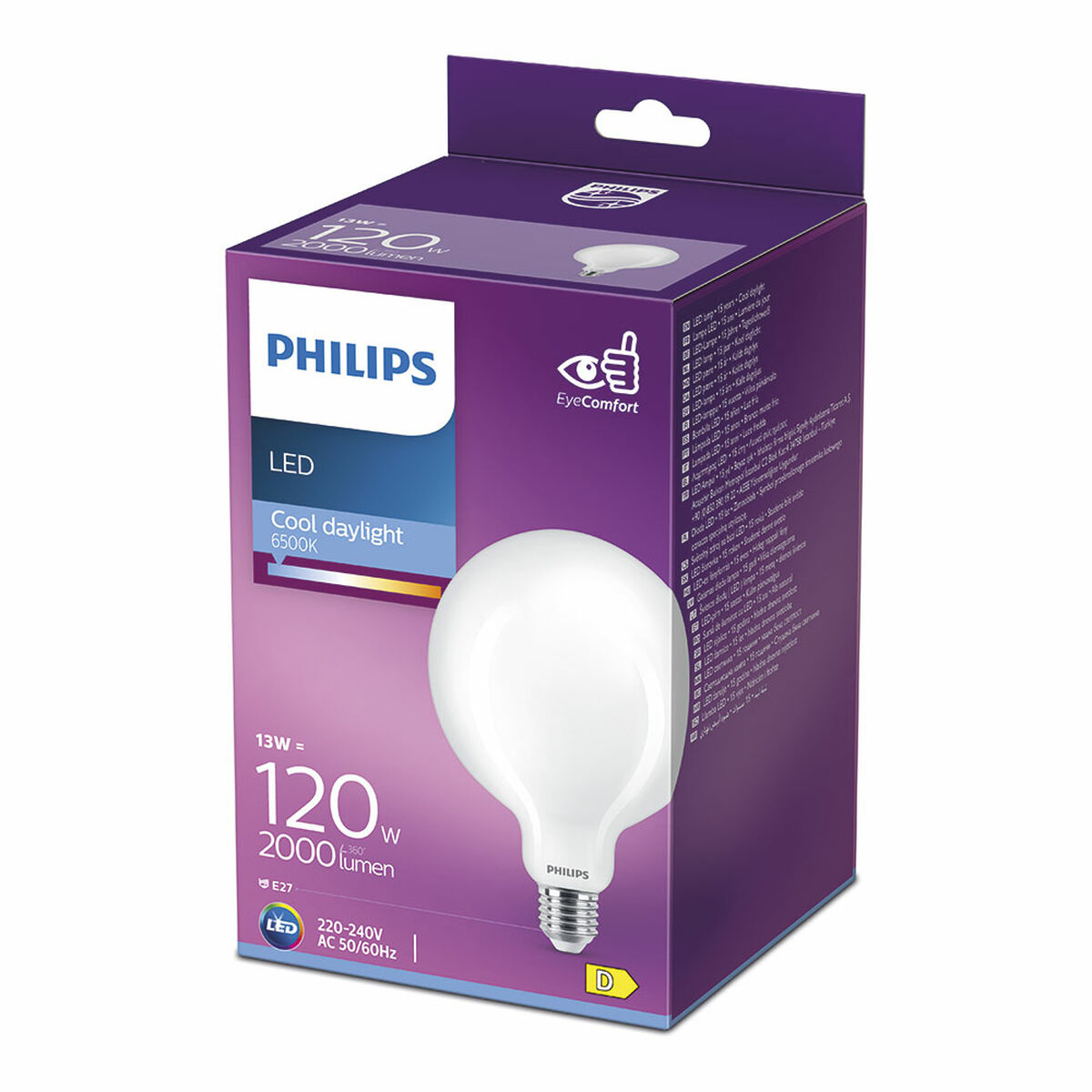 LED-lampa Philips D 13 W E27 2000 Lm 12,4 x 17,7 cm (6500 K) - 6