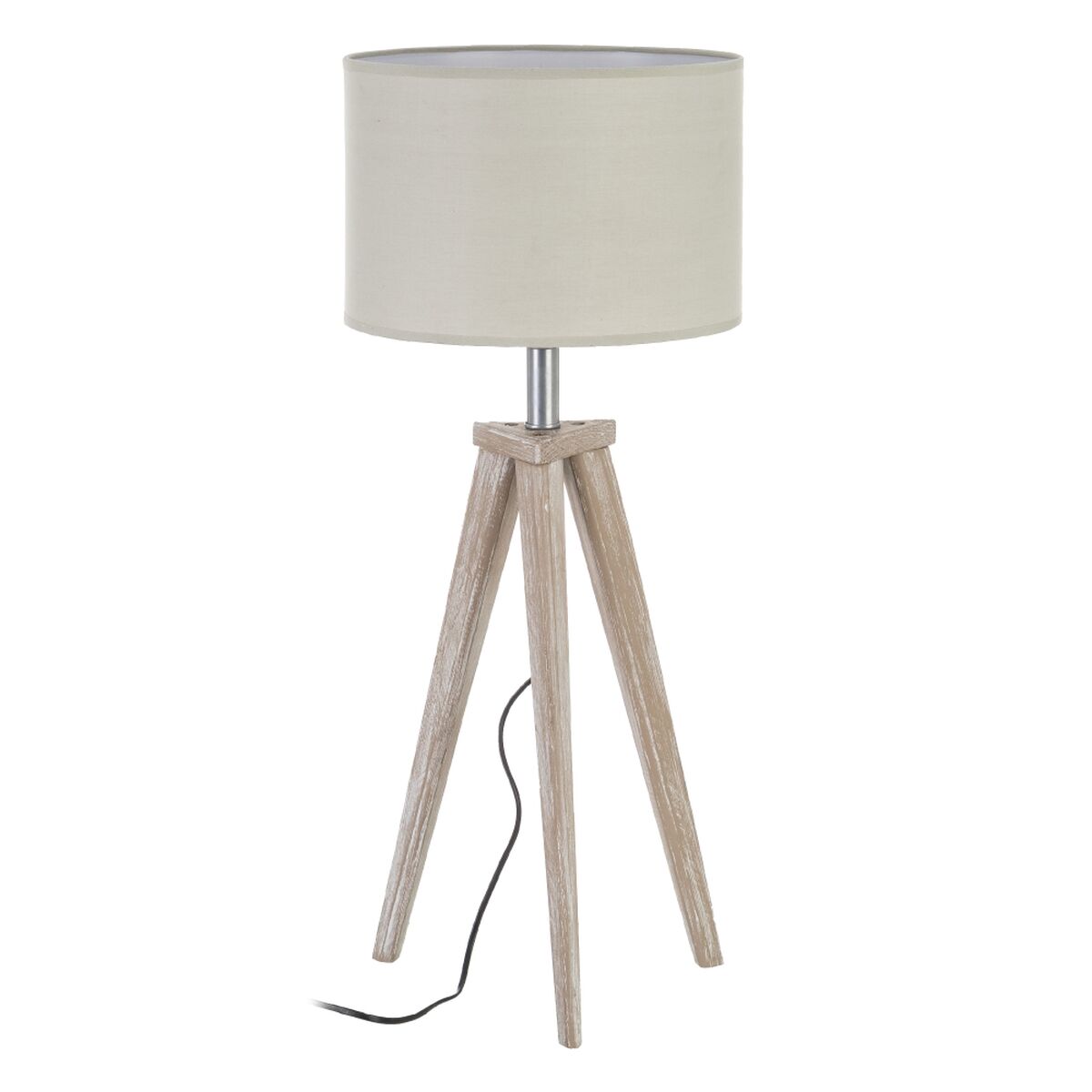 Bordslampa Vit Trä 60 W 240V 220 V 240 V 30 x 30 x 71 cm