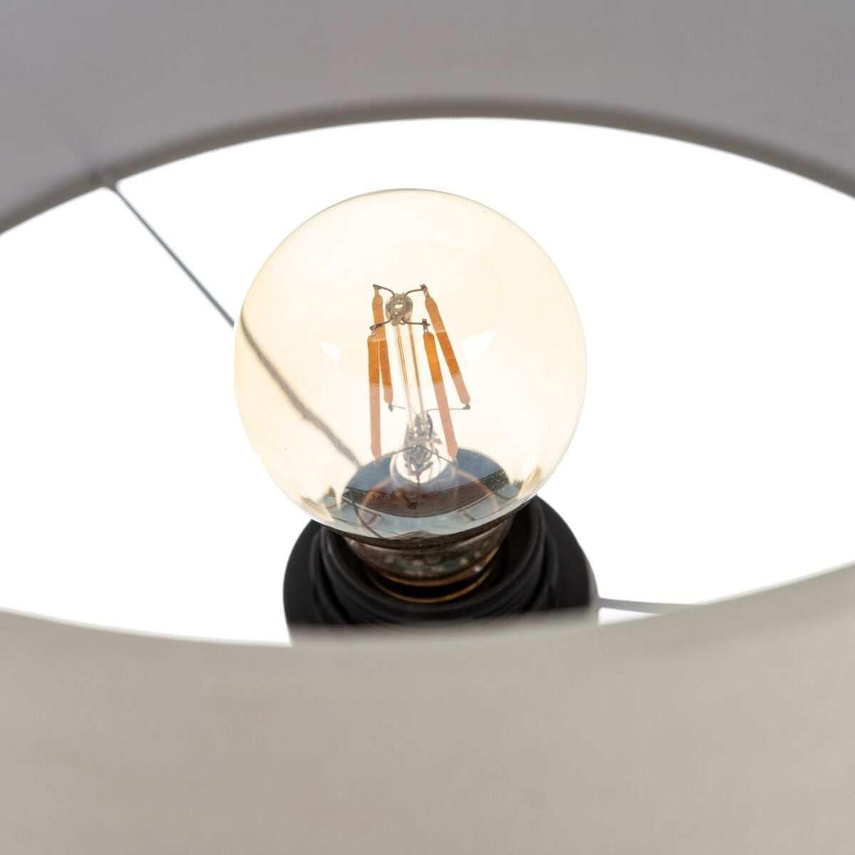 Bordslampa Vit Trä 60 W 240V 220 V 240 V 30 x 30 x 71 cm - 6