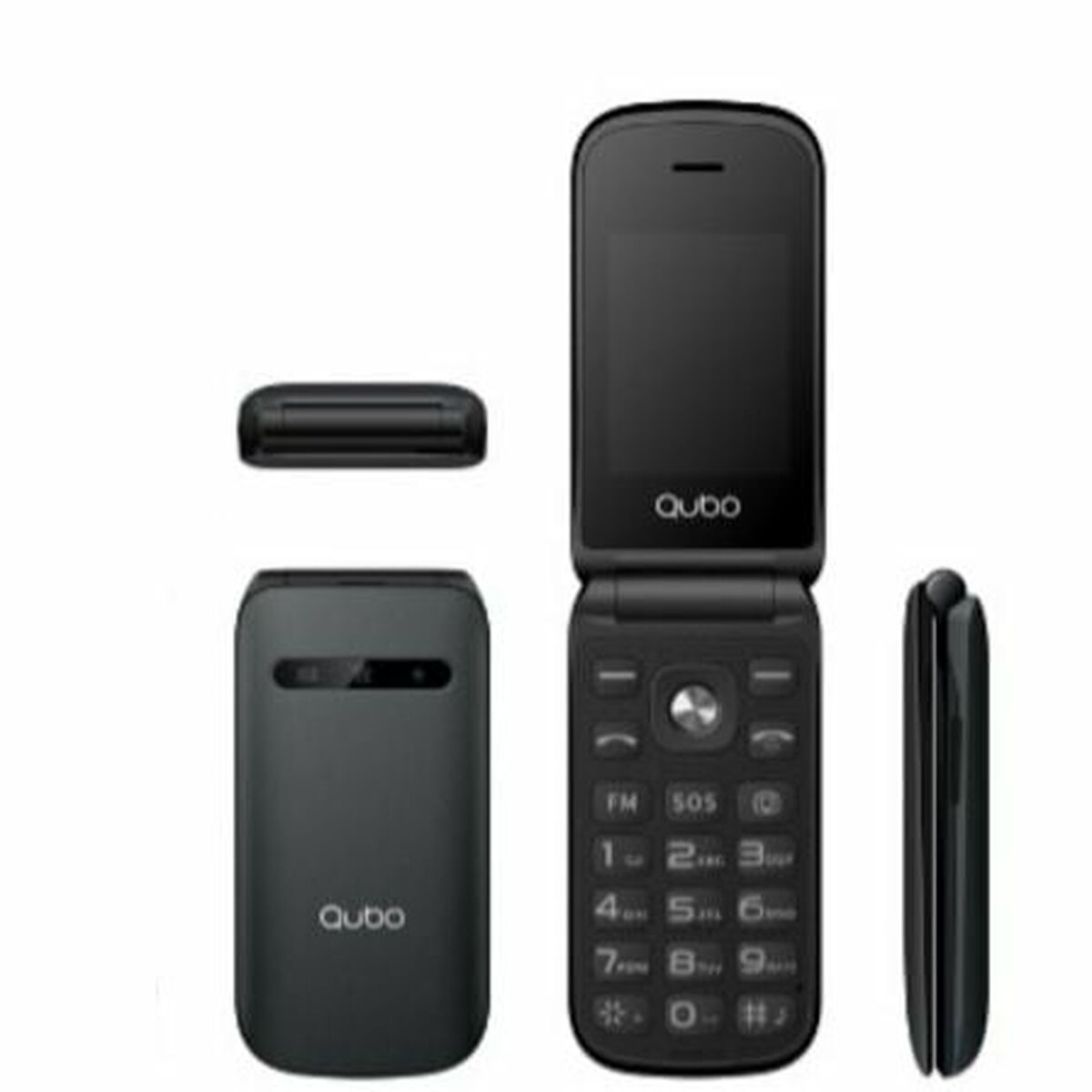Mobiltelefon för seniorer Qubo X-209BKMKII 2,4"