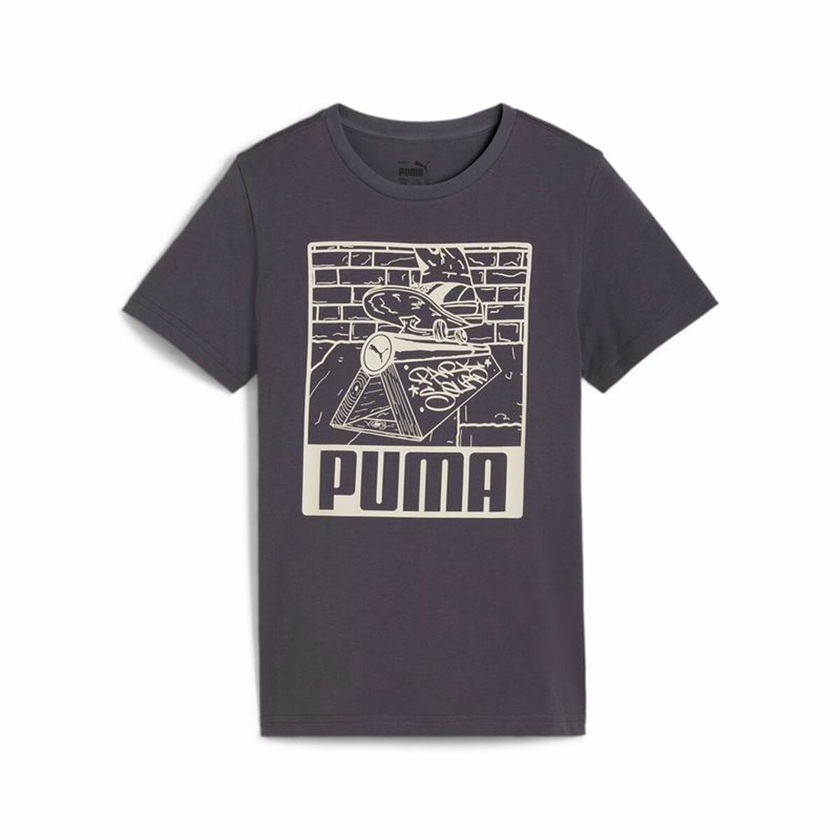Barn T-shirt med kortärm Puma Purpur