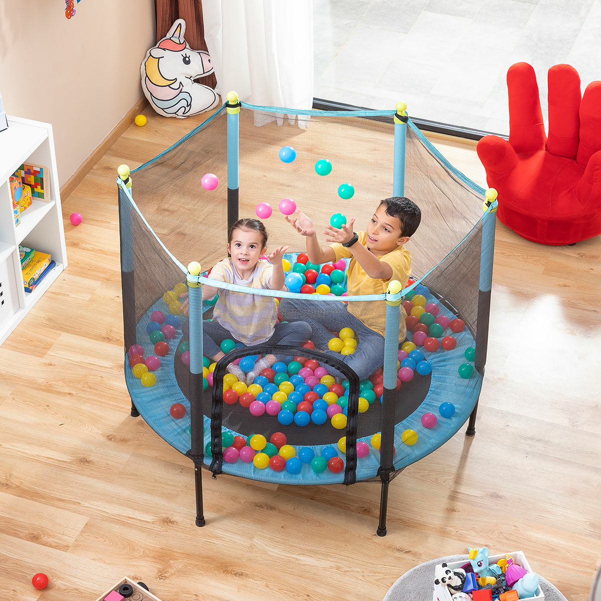 Barnstudsmatta med Skyddsnät Kidine InnovaGoods - 15