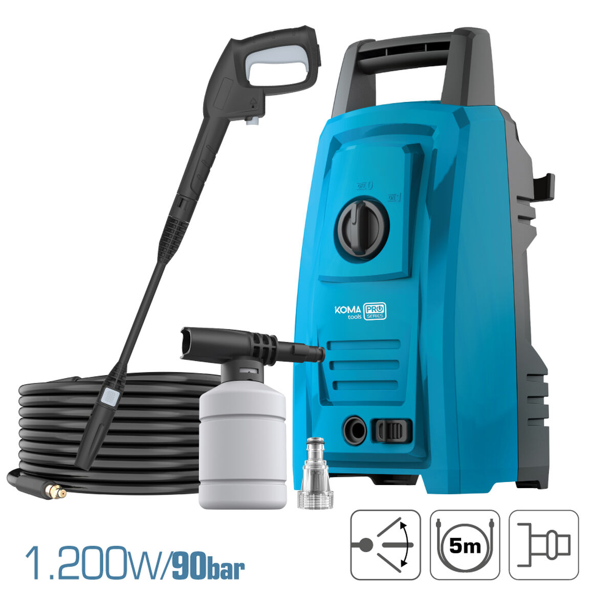Jet Tvätt Koma Tools 1200 W 220-240 V 90 bar - 2