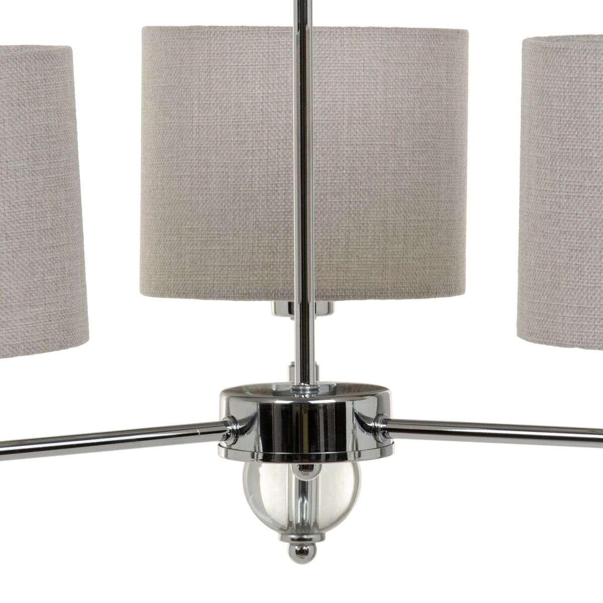 Taklampa 58 x 58 x 73 cm Metall Silver Ø 16 cm - 5