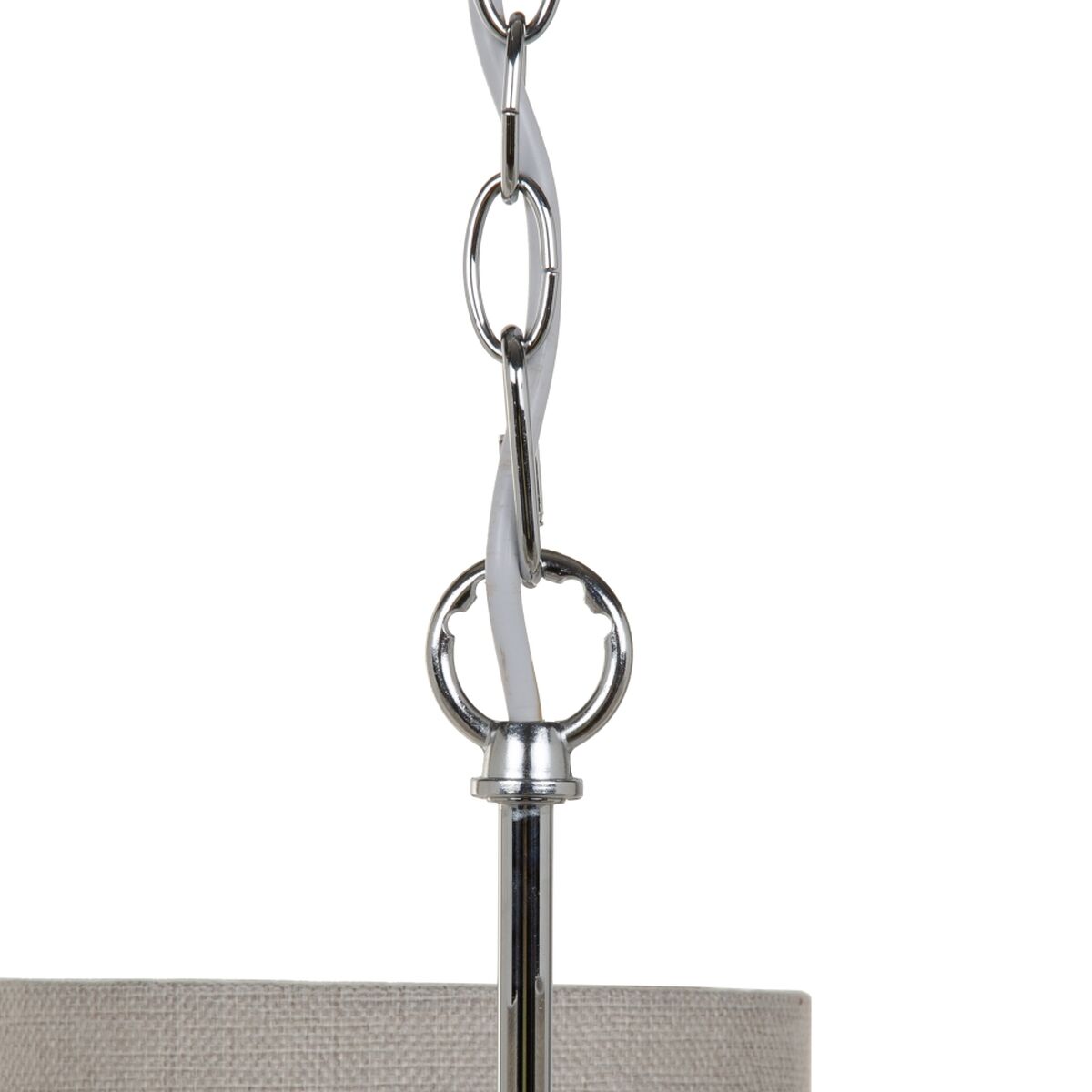 Taklampa 58 x 58 x 73 cm Metall Silver Ø 16 cm - 6