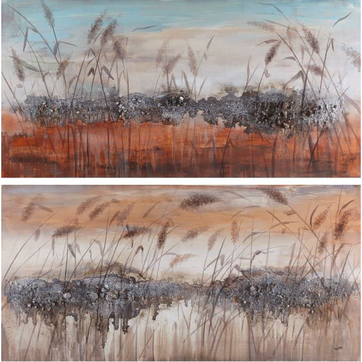 Kanvas DKD Home Decor Furu Kanvas 140 x 3,5 x 70 cm